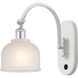 Ballston Dayton LED 6 inch White and Polished Chrome Sconce Wall Light