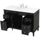 Bennett 48 X 21 X 35 inch Black Vanity Sink Set