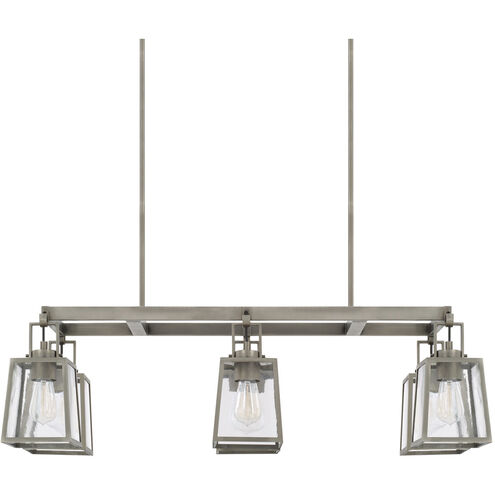 Kenner 6 Light 39.5 inch Antique Nickel Island Ceiling Light