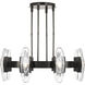 Avroko Wythe LED Plated Dark Bronze Chandelier Ceiling Light, Integrated LED
