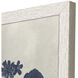Pressed Flower Blue and White Framed Art