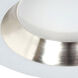 Recesso LED Satin Nickel and White LED Retrofit Module