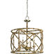 Palm Beach 4 Light 25 inch Pyrite Bronze Lantern Pendant Ceiling Light