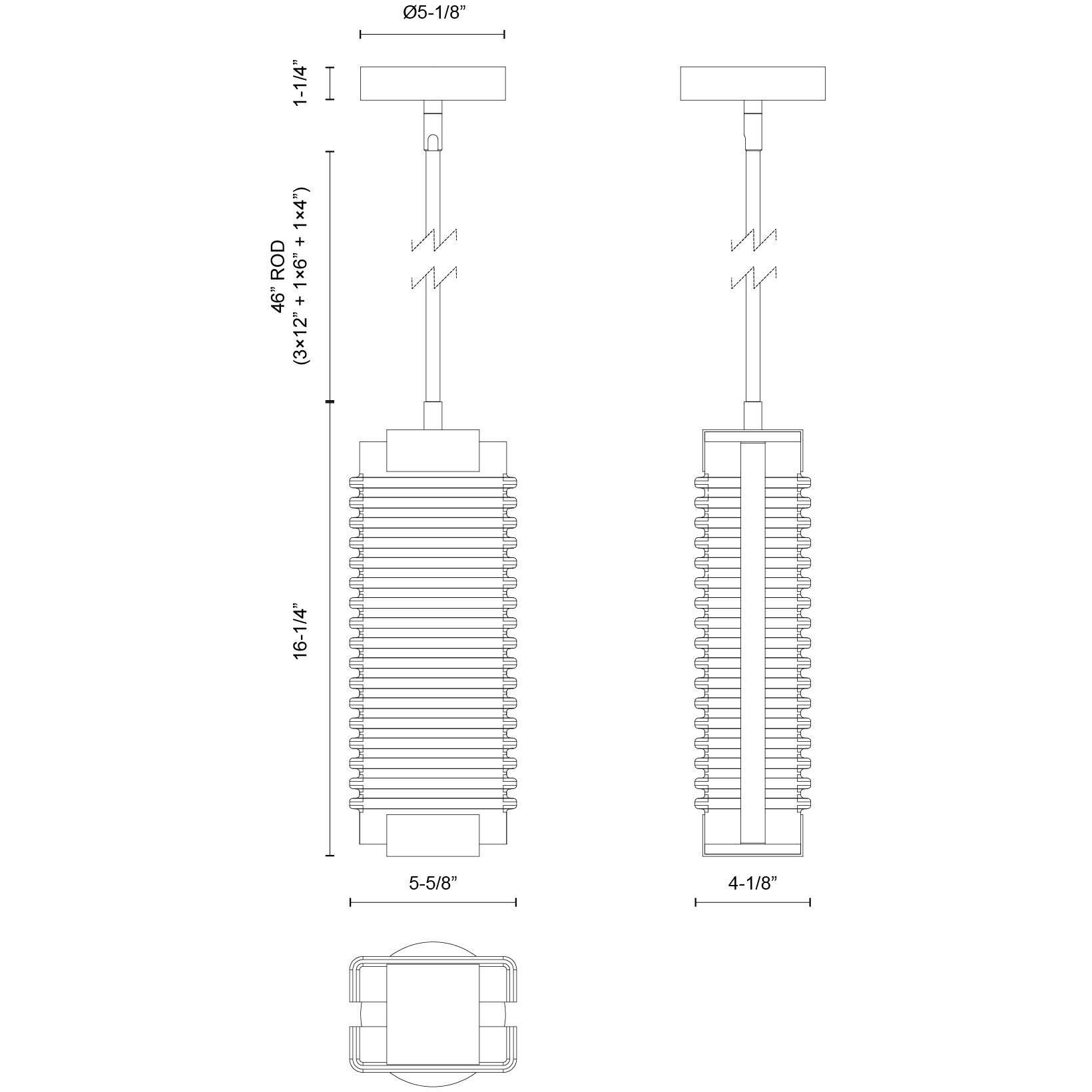 Alai Pendant Ceiling Light in Vintage Brass