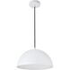 Forte 1 Light 14 inch White Pendant Ceiling Light