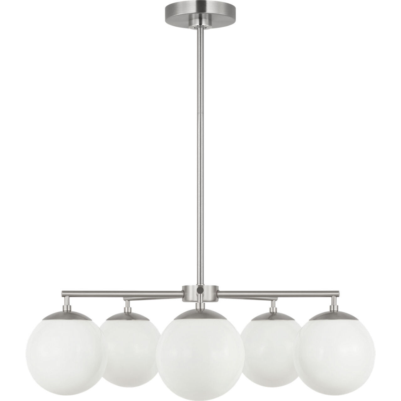 Nube 5 Light 26 inch Brushed Nickel Chandelier Ceiling Light in Incandescent