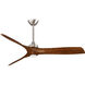 Aviation 60 inch Brushed Nickel/Distressed Koa with Distressed Koa Blades Ceiling Fan