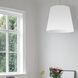 Oversized Drum 1 Light 26 inch Aged Brass Pendant Ceiling Light in White, Large