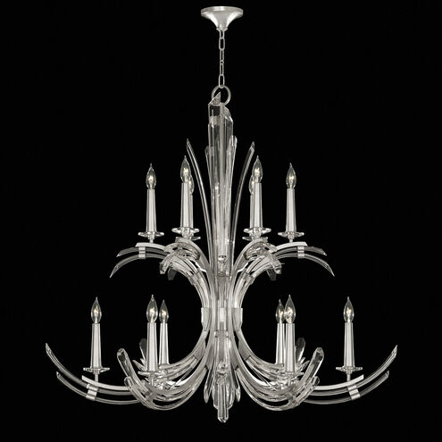 Trevi 12 Light 42 inch Silver Leaf Chandelier Ceiling Light