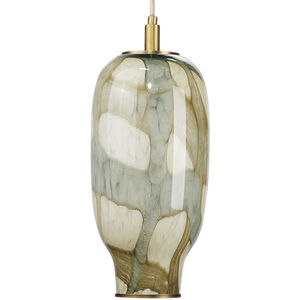 Helen 1 Light 6.75 inch Blue Pendant Ceiling Light, Small