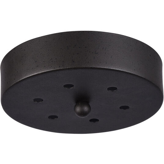 Geometry Series 6 Light 25 inch Rusty Black Pendant Ceiling Light