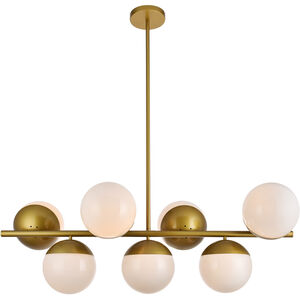 Eclipse 7 Light 43 inch Brass Pendant Ceiling Light