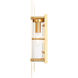 Utrecht 1 Light 22 inch Satin Brass Outdoor Wall Lantern