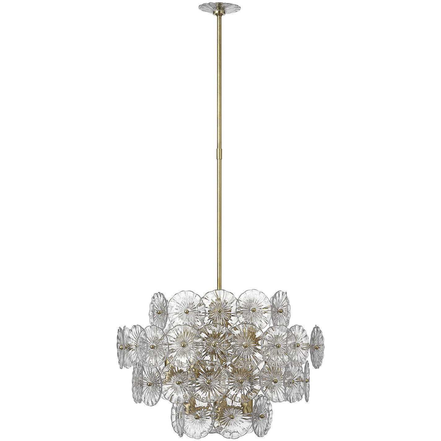 Julie Neill Gianna LED 24 inch Gild Chandelier Ceiling Light