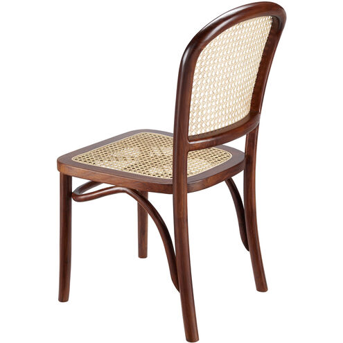 Yumen Top: Wheat; Base: Dark Brown Dining Chair