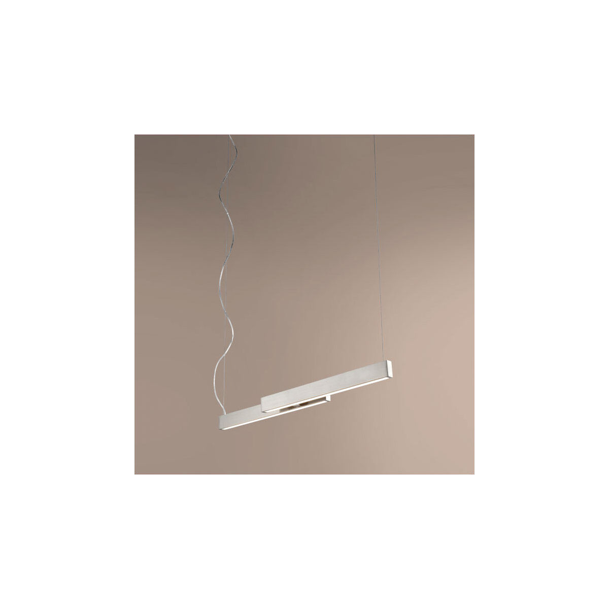 Klone 2 Light 3 inch Satin Nickel Pendant Ceiling Light