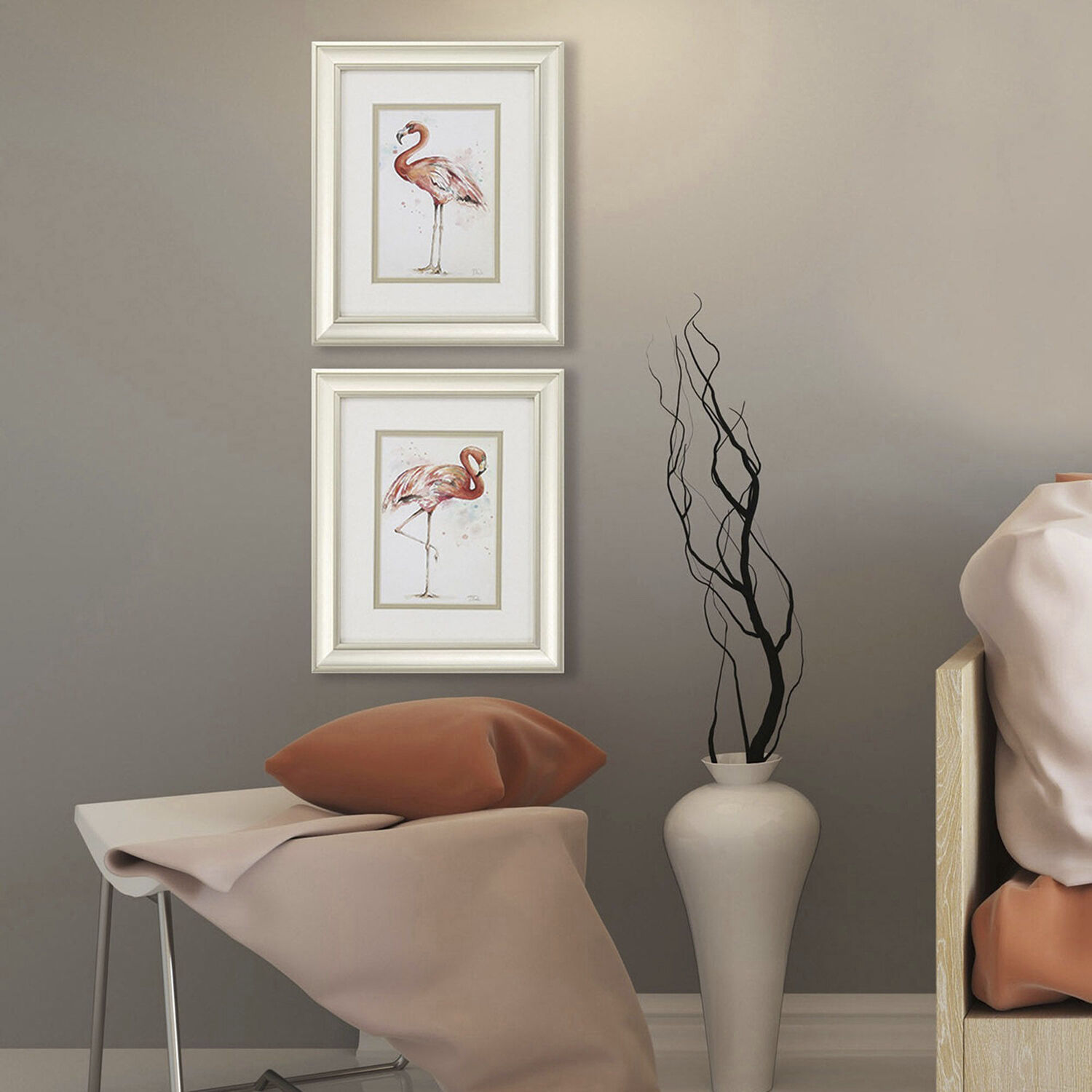 Waterside Pink Framed Art, Propac