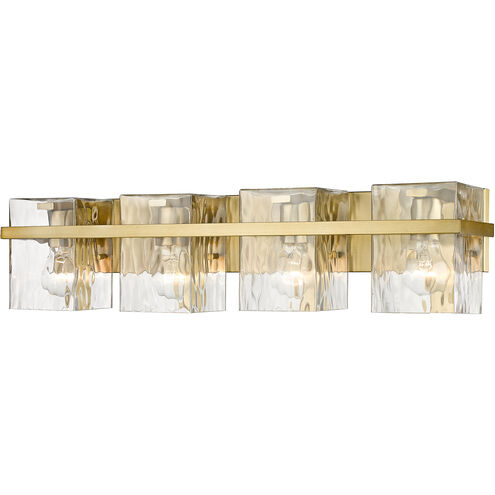 Bennington 4 Light 29.25 inch Modern Gold Vanity Wall Light