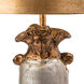 Bienville 30 inch 60.00 watt Gold And Silver Leaf Table Lamp Portable Light, Flambeau 