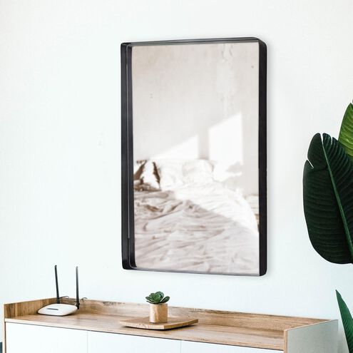 Steele 40 X 30 inch Black Mirror