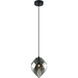 Gemma 1 Light 5.5 inch Smoke Pendant Ceiling Light