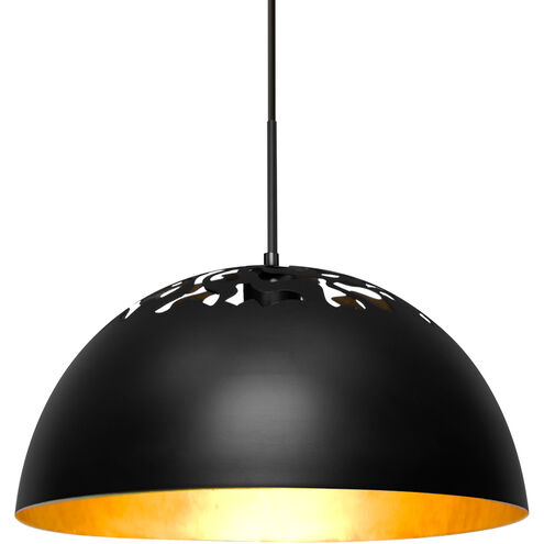 Gordy 1 Light Black Cord Pendant Ceiling Light