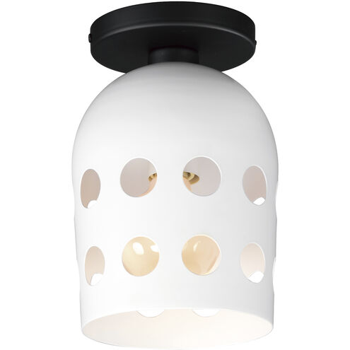 Dottie 1 Light 6.25 inch Black Flush Mount Ceiling Light
