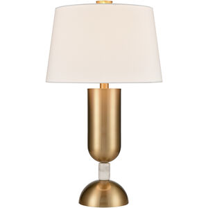 Glaisdale Avenue 29 inch 150.00 watt Aged Brass with White Table Lamp Portable Light