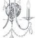 Othello Bath Wall Light in Clear Hand Cut, Polished Chrome