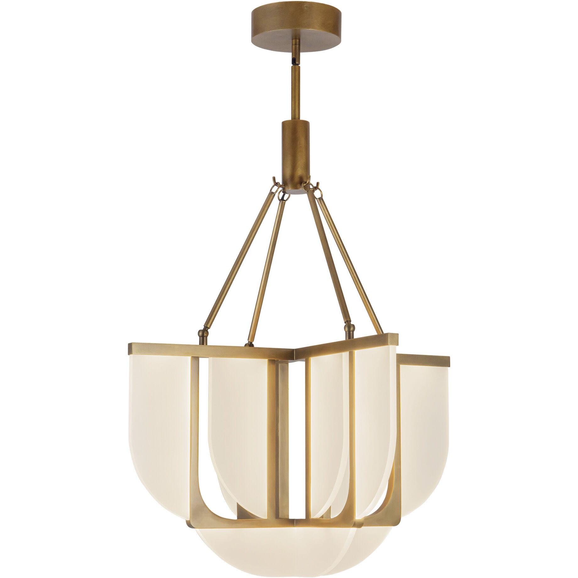 Anders 24.5 inch Vintage Brass Chandelier Ceiling Light