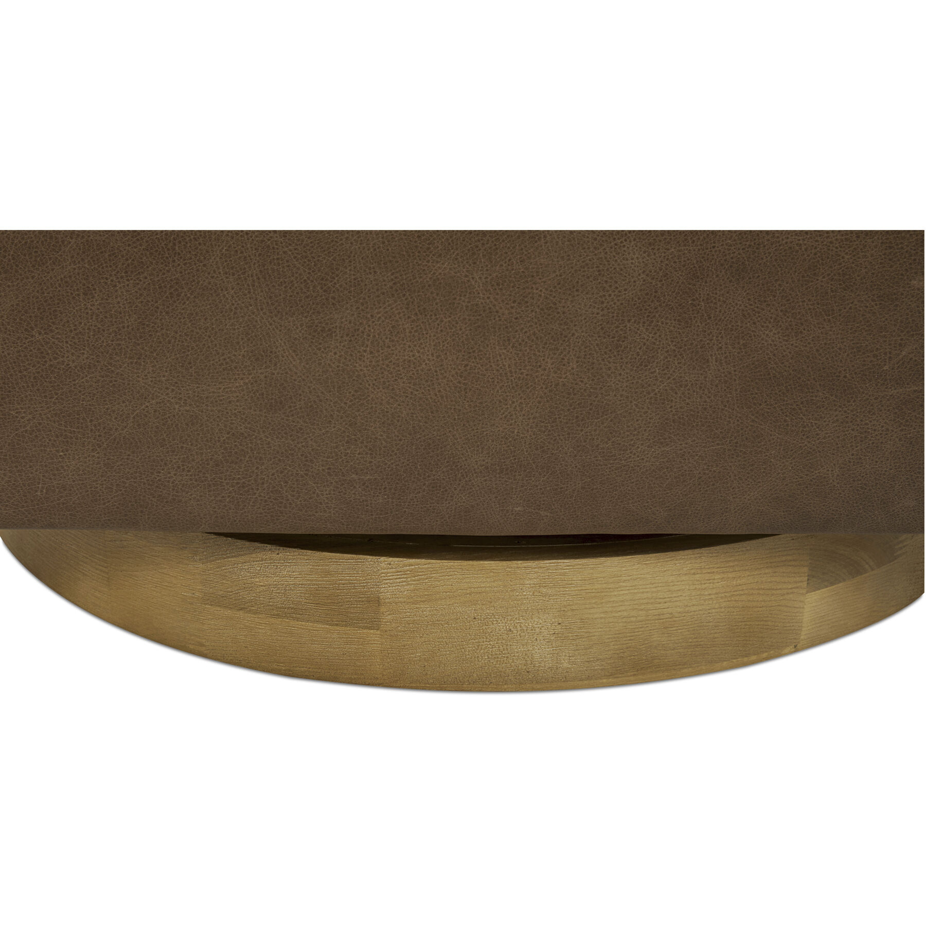 Oscy Brown Swivel Chair in Tan