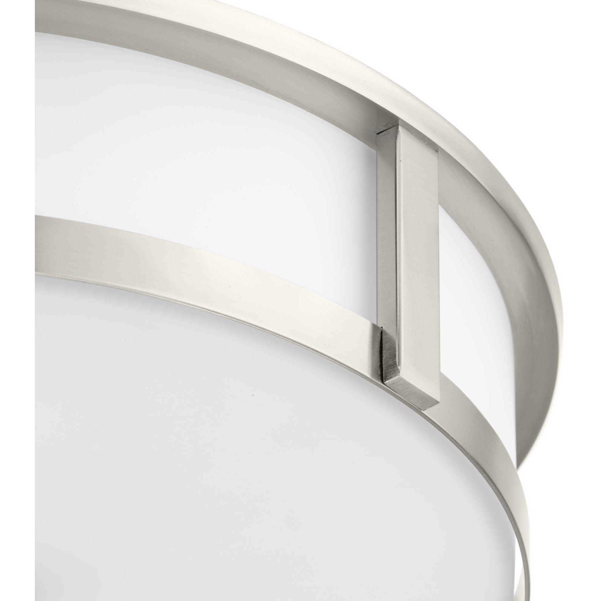 Gilliam LED 16.12 inch Brushed Nickel Flush Mount Ceiling Light