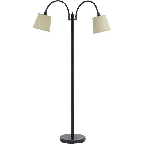 Gail 65 inch 40 watt Dark Bronze Gooseneck Floor Lamp Portable Light