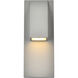 Raine 13 inch Silver Outdoor Wall Light