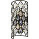 Windsor 2 Light 8 inch Carbon and Havana Gold Wall Sconce Wall Light