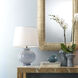 Heirloom 26.5 inch 150 watt Cornflower Blue Grass Table Lamp Portable Light