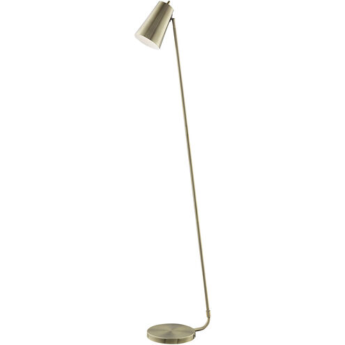 Mccoy 63 inch 60.00 watt Antique Brass Floor Lamp Portable Light