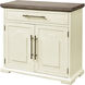 Locksmith Cream with Brown Cabinet