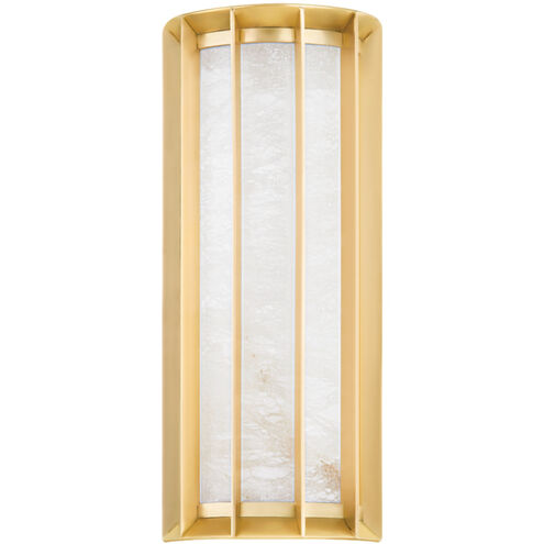 Leda LED 6 inch Vintage Brass ADA Wall Sconce Wall Light