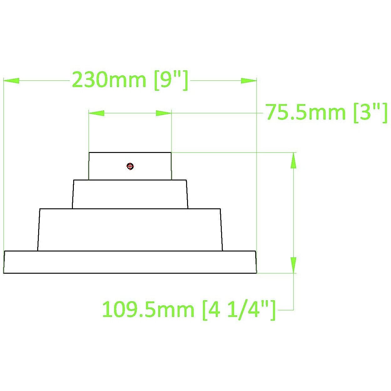 Pier Mounts 9 inch Sand Black Outdoor Posts and Hardware in Soft Sand Black