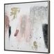 Modern Blush II Light Pink with White and Champagne Silver Framed Wall Art