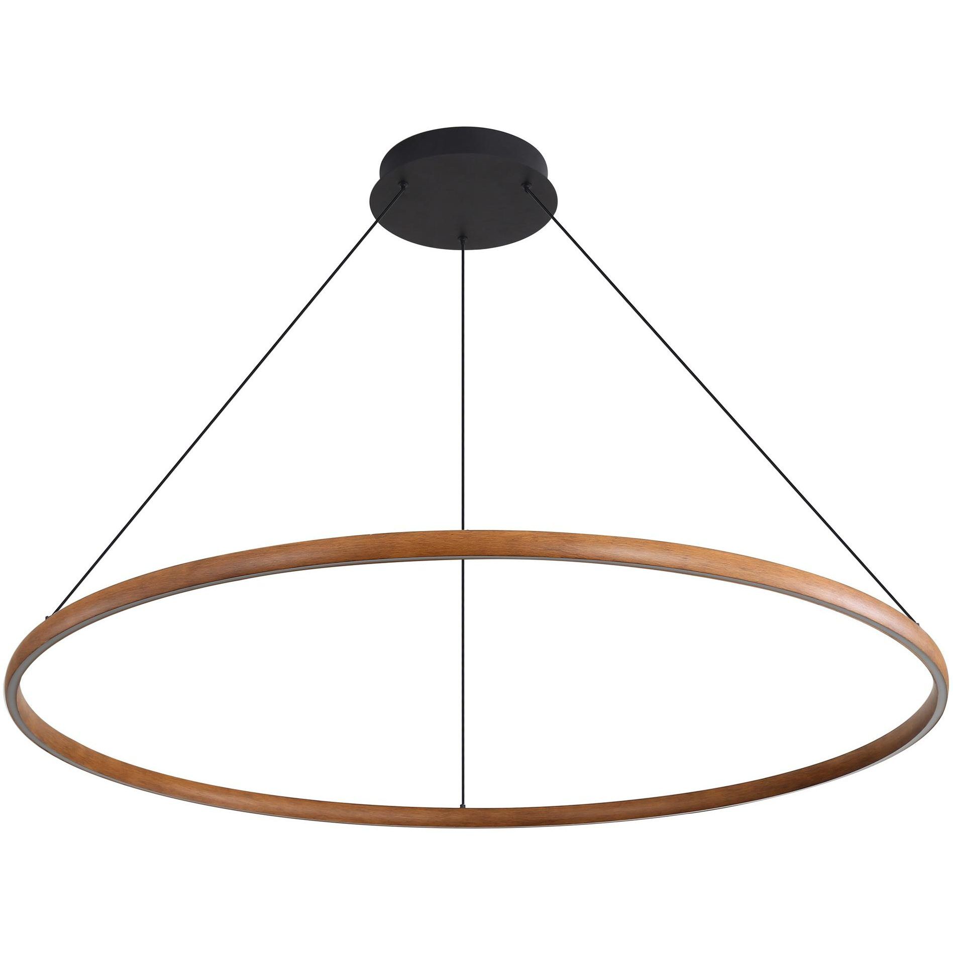 Veritas LED 47.25 inch Walnut Chandelier Ceiling Light