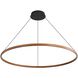 Veritas 47.25 inch 120.00 watt Walnut Chandelier Ceiling Light