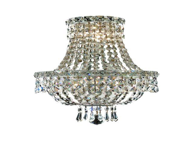 Tranquil 3 Light 12 inch Chrome Wall Sconce Wall Light in Royal Cut