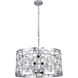 Canada 6 Light 23 inch Chrome Chandelier Ceiling Light
