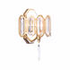 Drama Club 1 Light 8 inch Brass Kisser Wall Sconce Wall Light