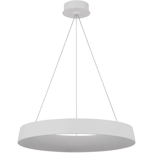 Barbara Barry Neptune LED 24 inch Matte White Uplight Ring Chandelier Ceiling Light