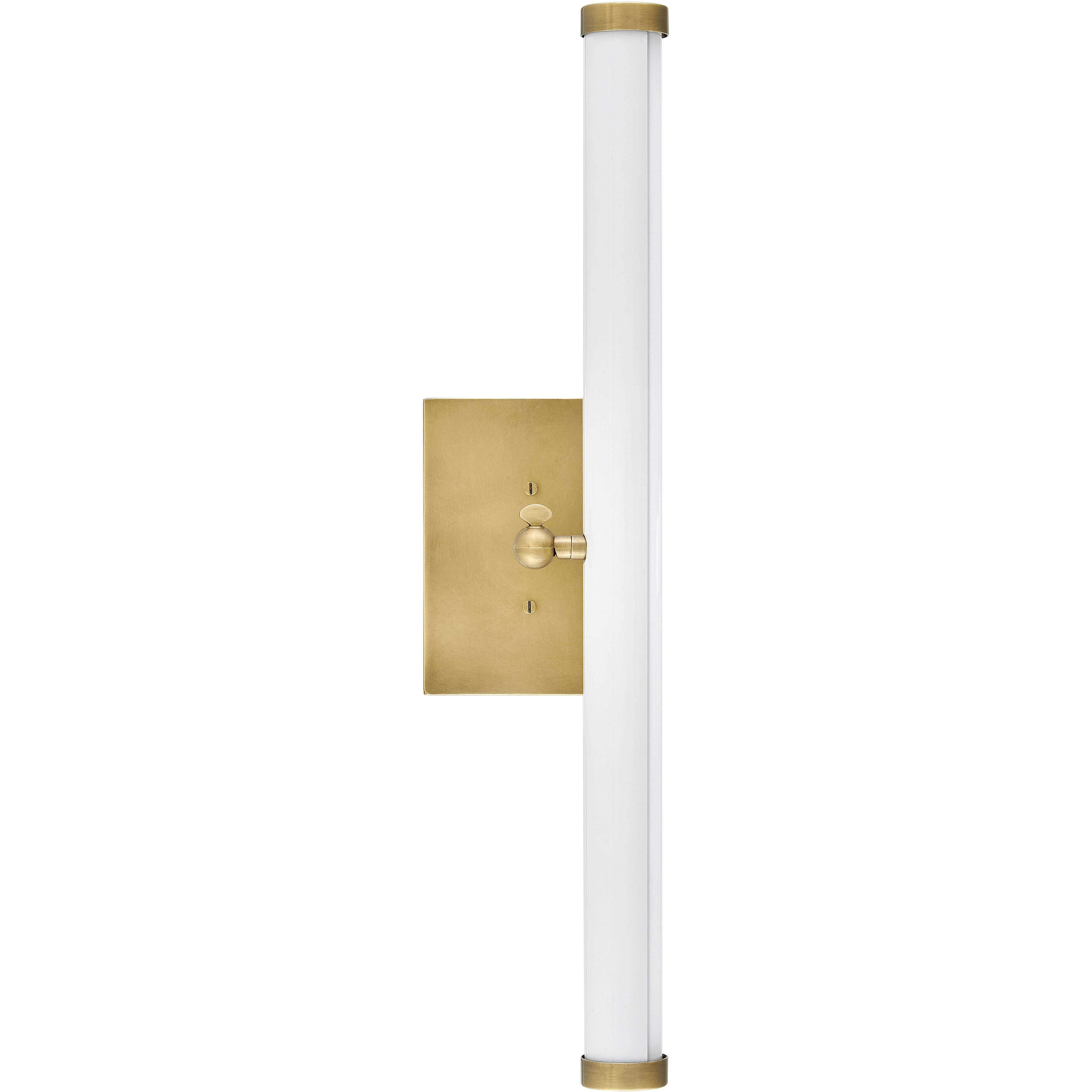 Regis LED 24.5 inch Heritage Brass with Gloss White Sconce Wall Light
