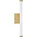 Regis LED 24.5 inch Heritage Brass with Gloss White Sconce Wall Light