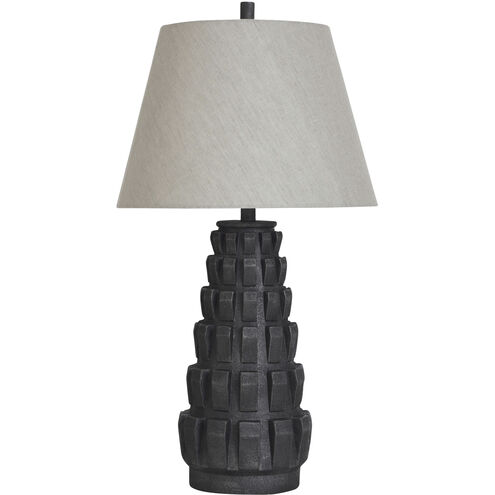Cameron 16.75 inch 100.00 watt Wyatt Black Table Lamp Portable Light
